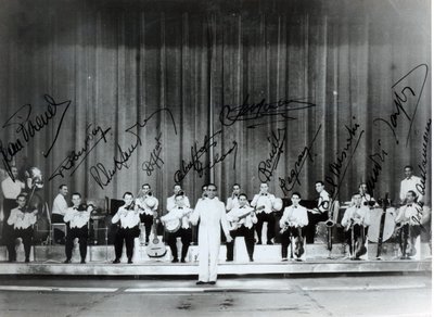 Ray Ventura and his Jazz band in the thirties by French Photographer